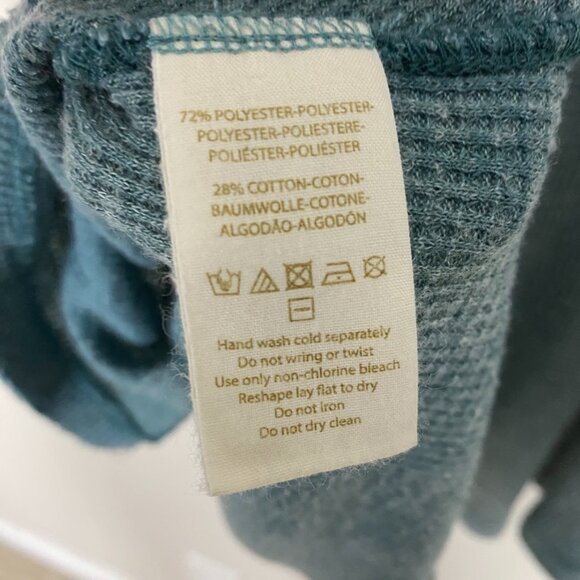 Free People We the Free Blue Ombre Kitten Waffle Knit Tank Top Size S - Picture 7 of 9